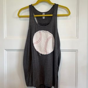 Boutique Racerback Baseball tank